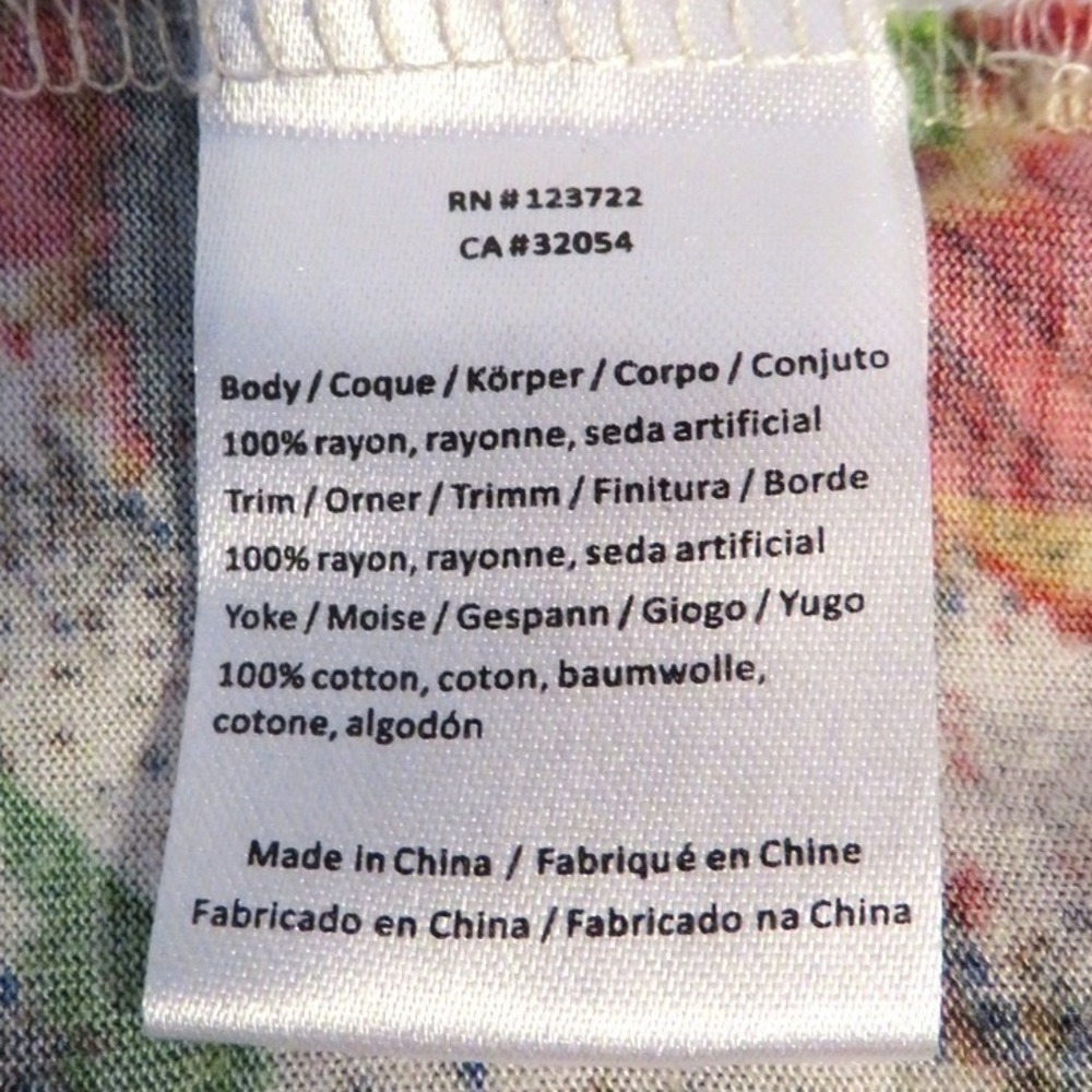 One September Embroidered Boho Tank Top Floral Sequin Rayon Medium - Picture 11 of 12